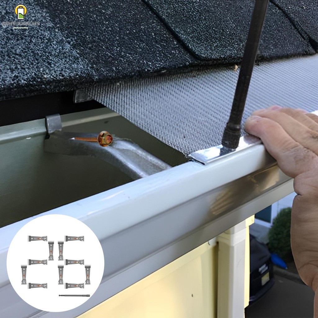 Gutter Brackets Fastener Solid Aluminum Gutter Brackets for Sagging ...