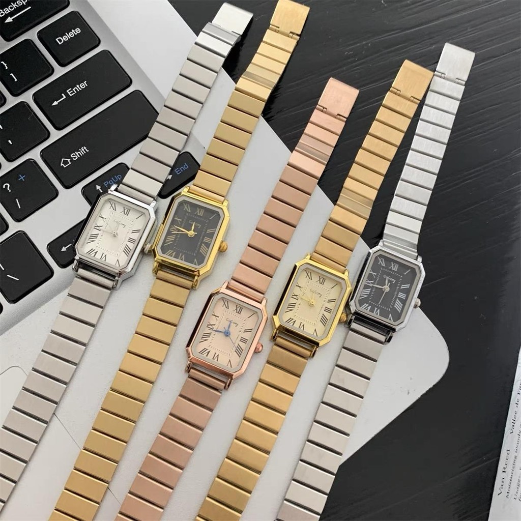 Fashion Classic Rectangle Female Wristwatch Simple Retro Student Steel ...