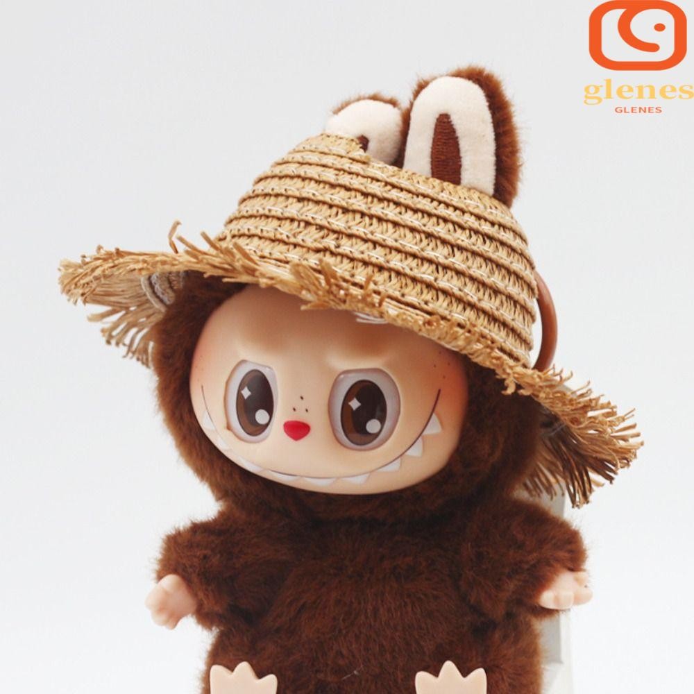 GLENES Labubu Doll Straw Hat, Sunbonnet Labubu Time To Chill Labubu ...