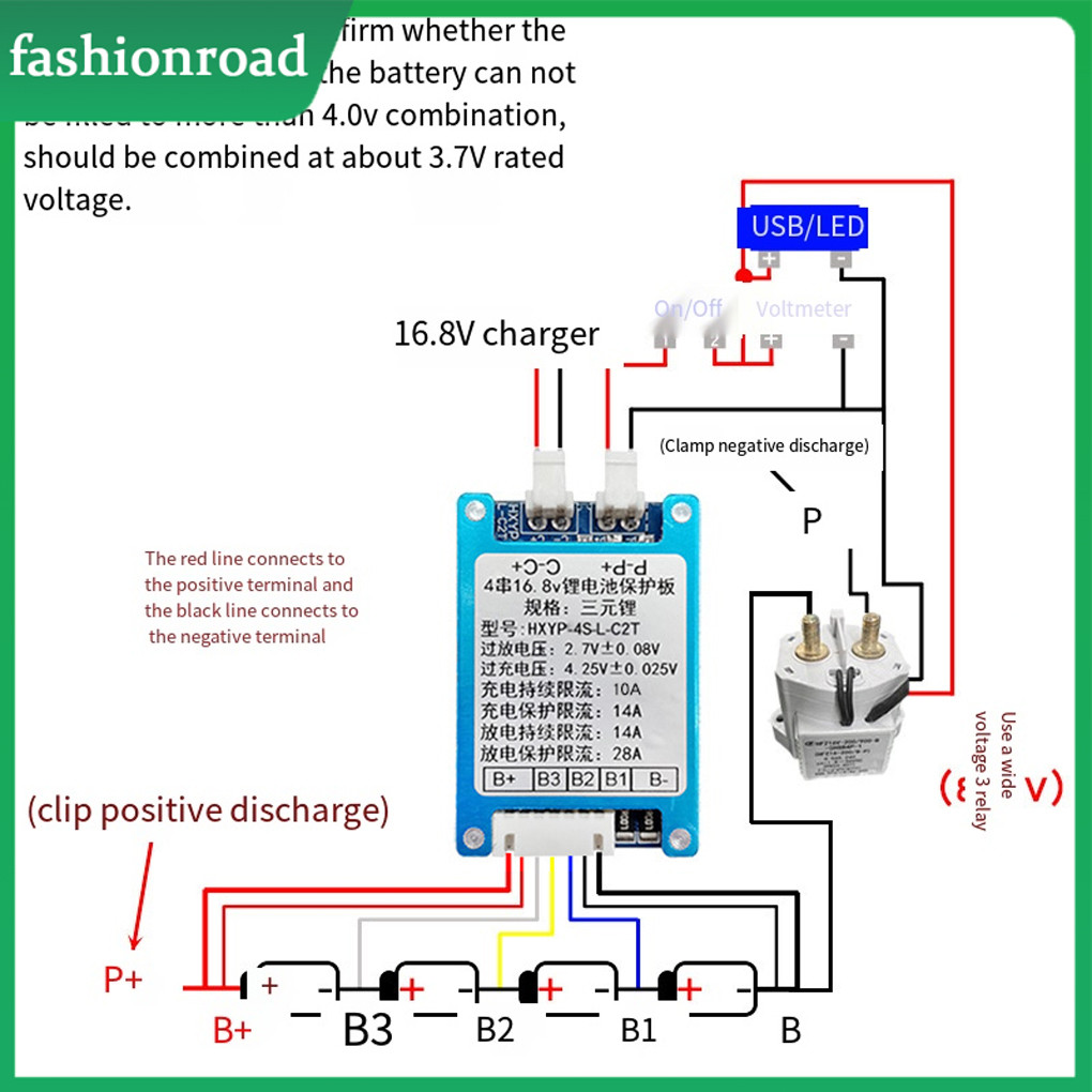 PCB Safe Charging And Discharging 8V Lithium Battery Protection 12V/16 ...