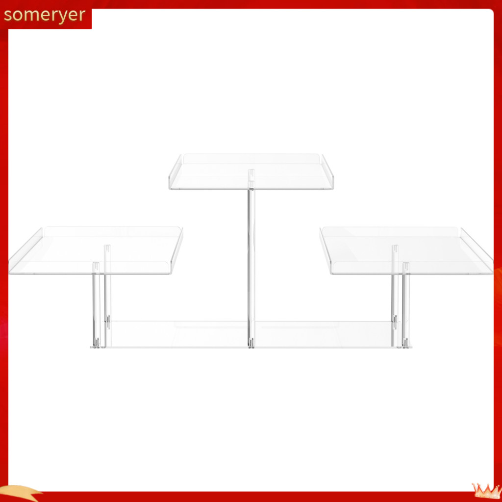 someryer| Dessert Display Rack Elegant 3 Tier Acrylic Serving Tray for ...