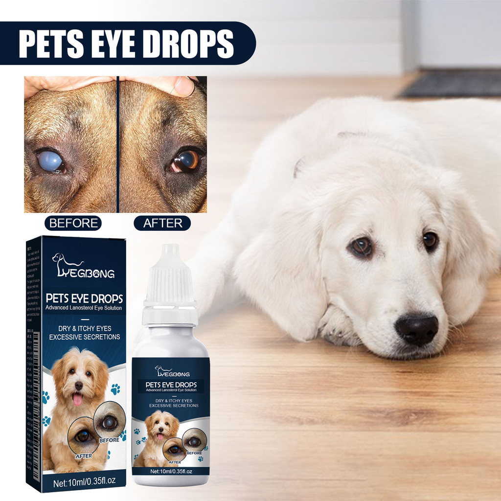 Eye Drops Pets Relieve Tears Remove Eyes Bright Cats Dogs Gentle