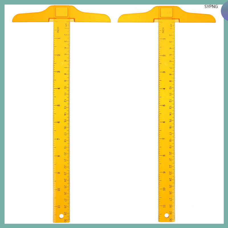2 Pcs Cloth Measuring Ruler Alignment Clear Frame Design Art Supplies ...