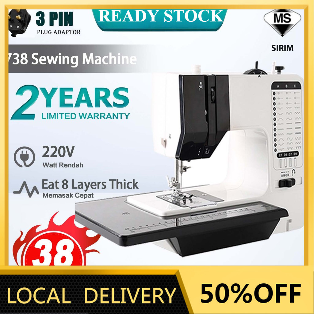 38 Stitches Mini Sewing Machine Electric Double Thread Sewing Machine ...