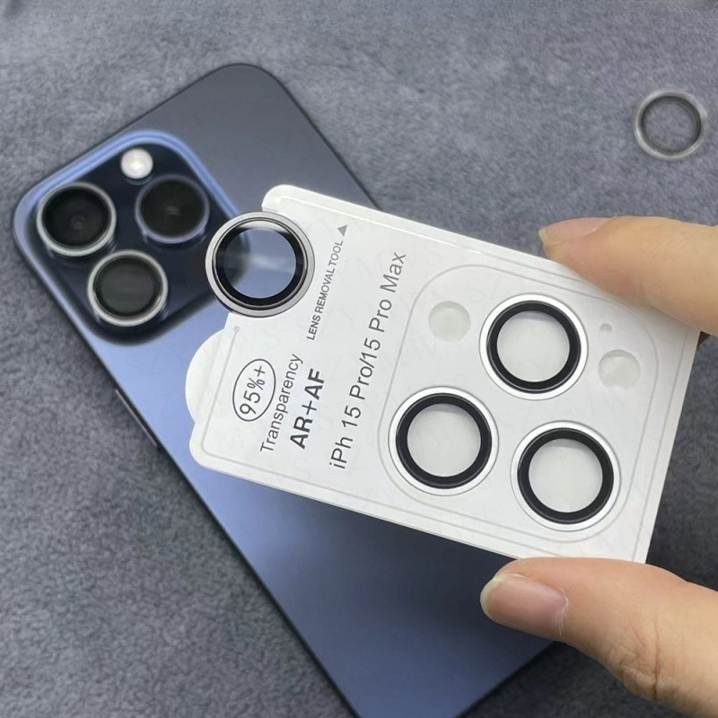 Desert Titanium Camera Lens Protector For iPhone 16 15 14 13 12 11 Pro ...