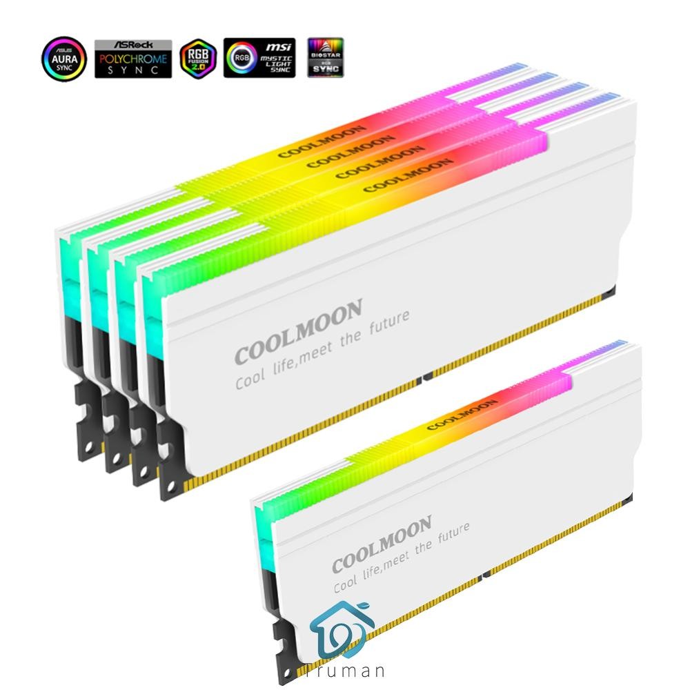 - 5V-3PIN ARGB RAM Heatsink Memory Cooling Vest for Desktop Computer PC ...
