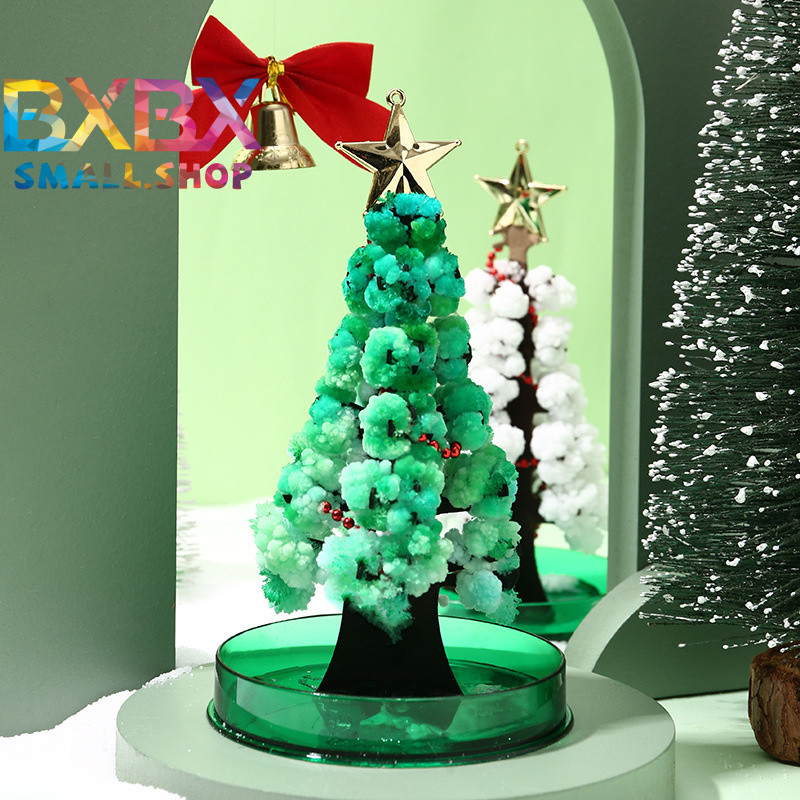 Flowering paper tree in colorful bag, magic Christmas tree, crystal ...