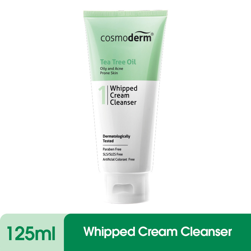 COSMODERM Tea Tree Oil Whipped Cream Cleanser 125ml | Shopee Malaysia