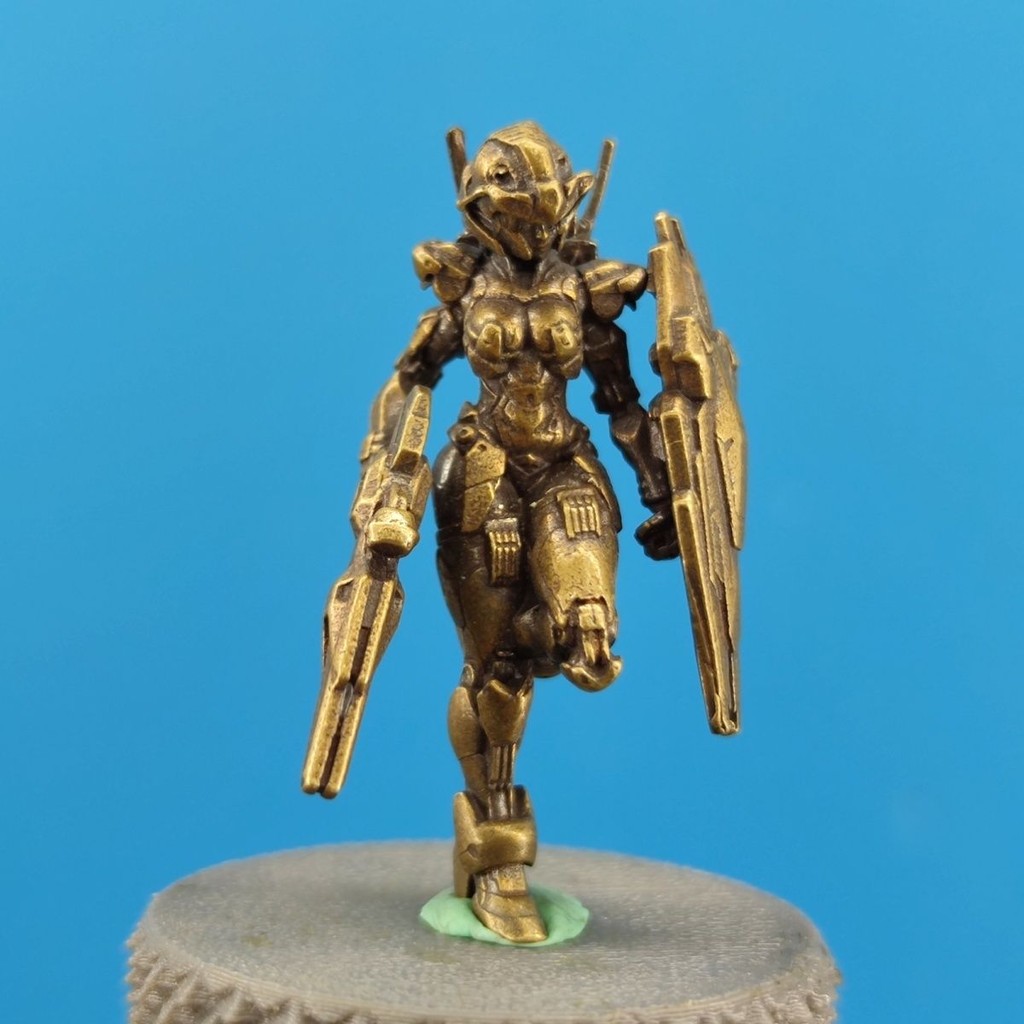 Brass Machine Girl Free Girl Figure Gundam Beautiful Girl Two ...
