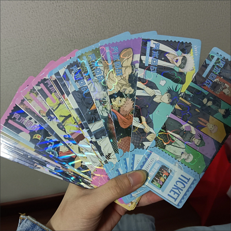 40Pcs/Pack Jujutsu Kaisen Laser Ticket Rectangular Bookmark 40pcs LOMO ...