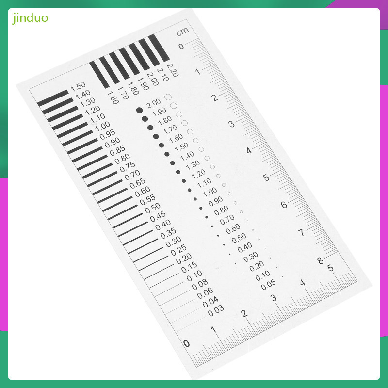 Defects Gauge Film Ruler Transparent Crack Measurement Width Detector ...