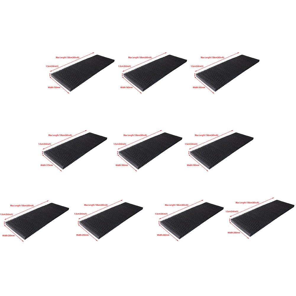 Milling machine flexible protection plane accordion bellows cover tool ...