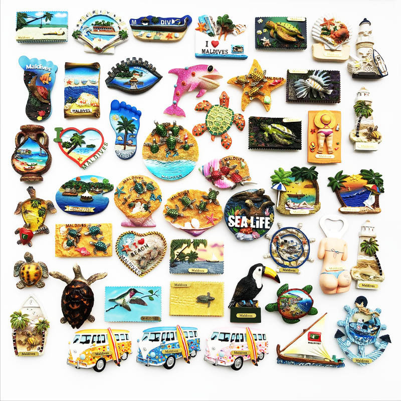 Magnetic Refrigerator Stickers Maldives Tourist Souvenirs Decorative ...