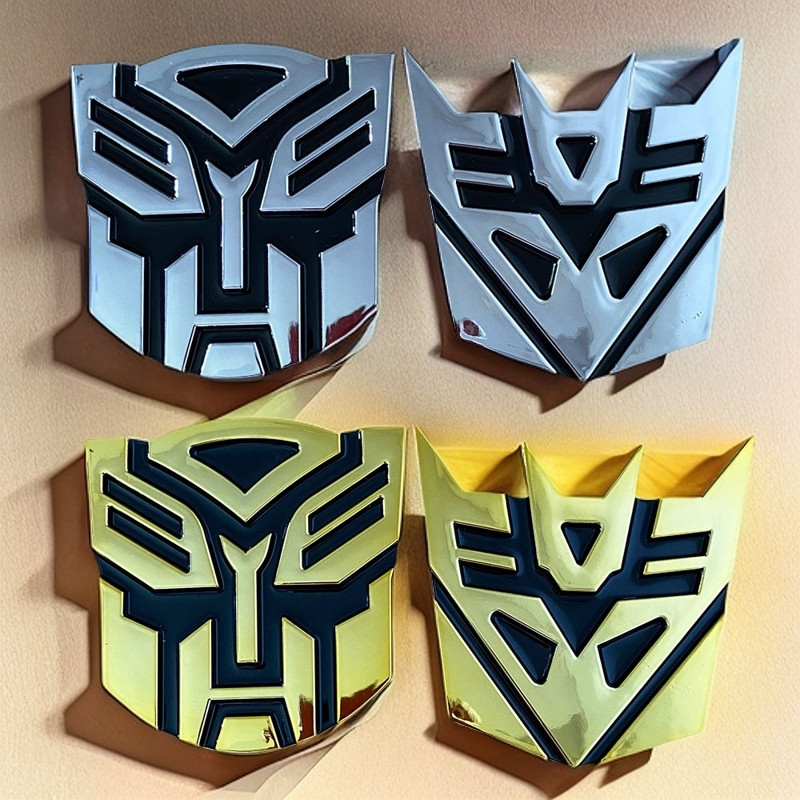 2PCS 3D ABS Logo Protector Autobot Transformers Emblem Badge Graphics ...