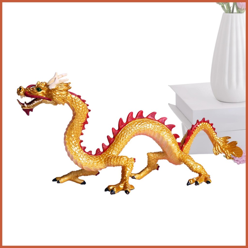 Chinese Feng Shui Dragon Statue Lucky Chinese Dragon Decor Realistic ...