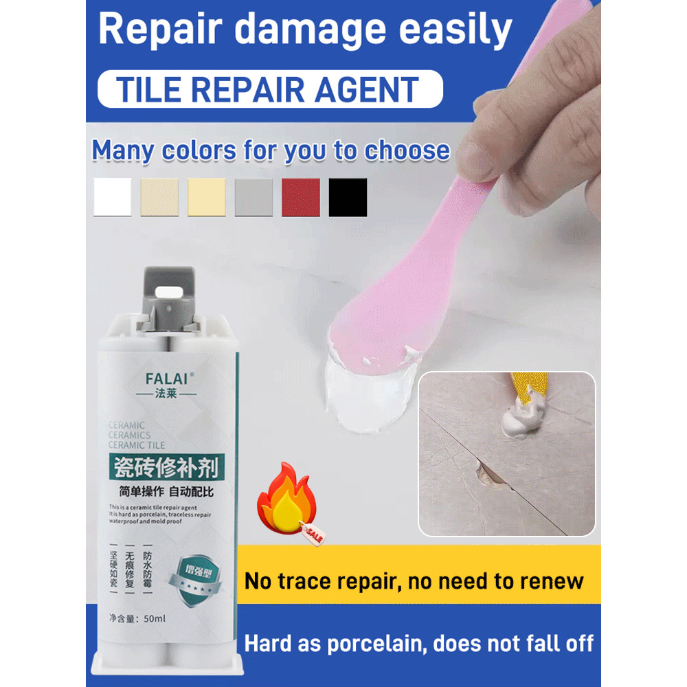 Tile Patch Epoxy Tile Paste Glaze Repair Cracks Tile Paste Pothole ...