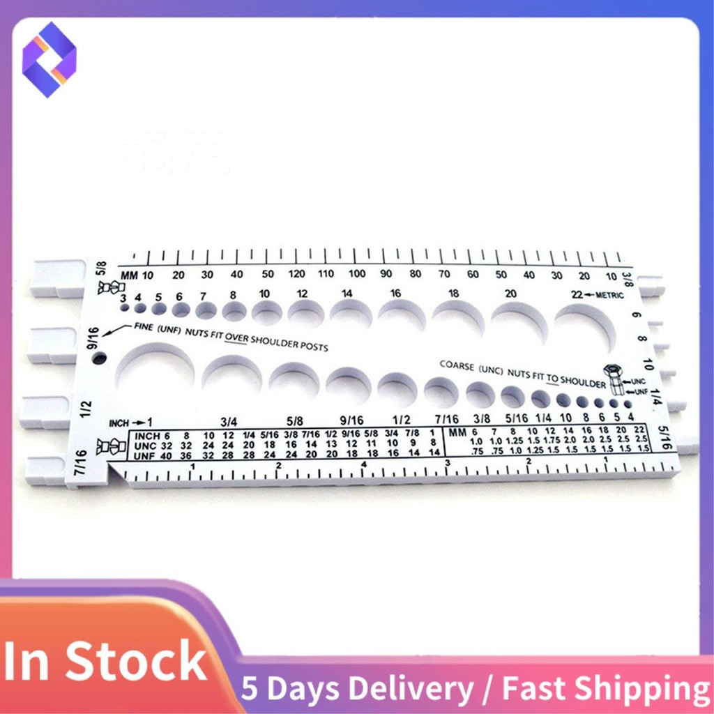 Bolt Nut Thread Inch&Metric Thread Tester Bolt Gauges Measuring Tool ...
