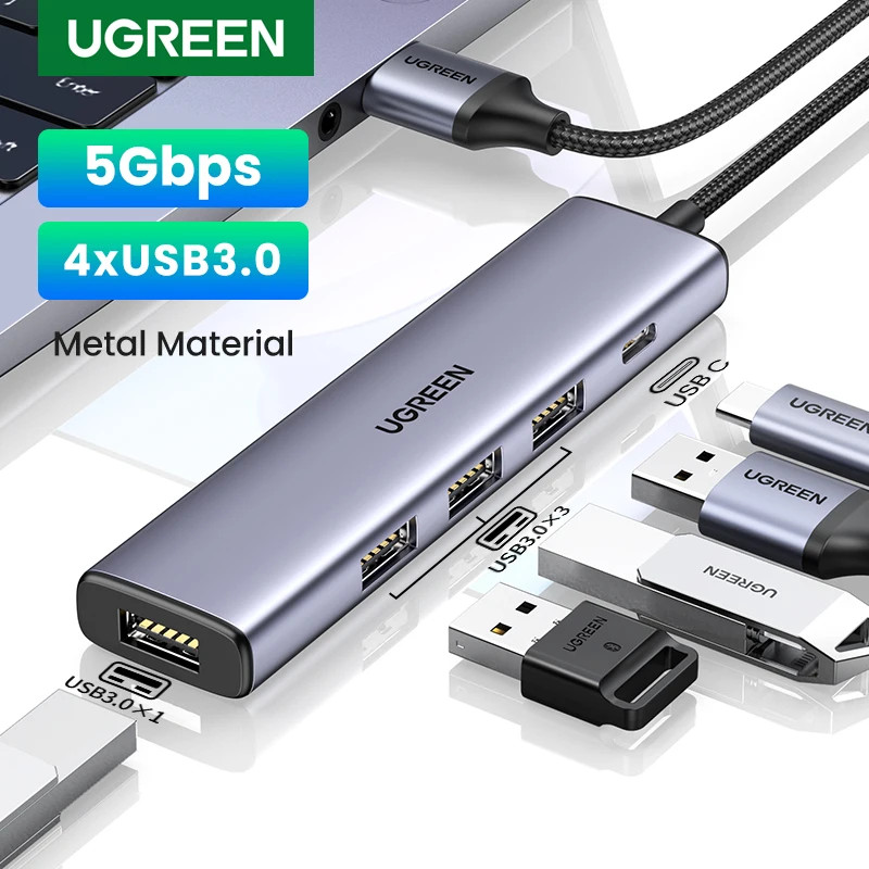 UGREEN Usb C Hub 5Gbps 4 Ports Type C to Usb 3.0 Hub Splitter Adapter ...