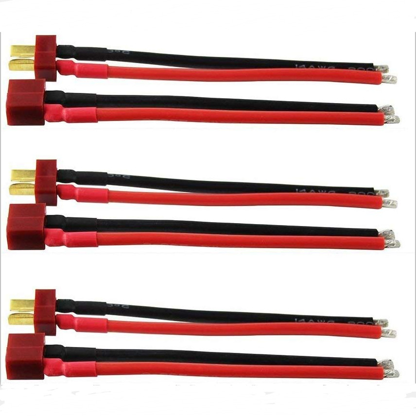 Deans Ultra Pigtail Cable T Plug Connector Male & Female with 10cm ...