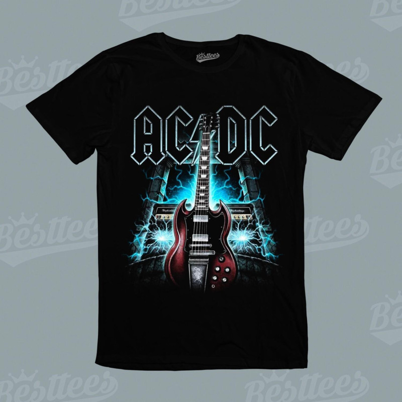 T-shirt ACDC Officiel 'Are You Ready' - Noir, Coton, Coupe Ample Homme/unisexe