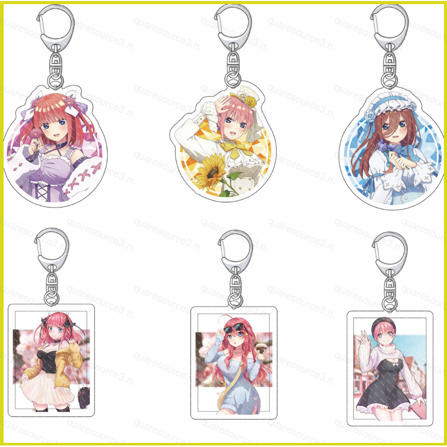 SQ3 The Quintessential Quintuplets Keychain Anime Keyring Acrylic Cute ...