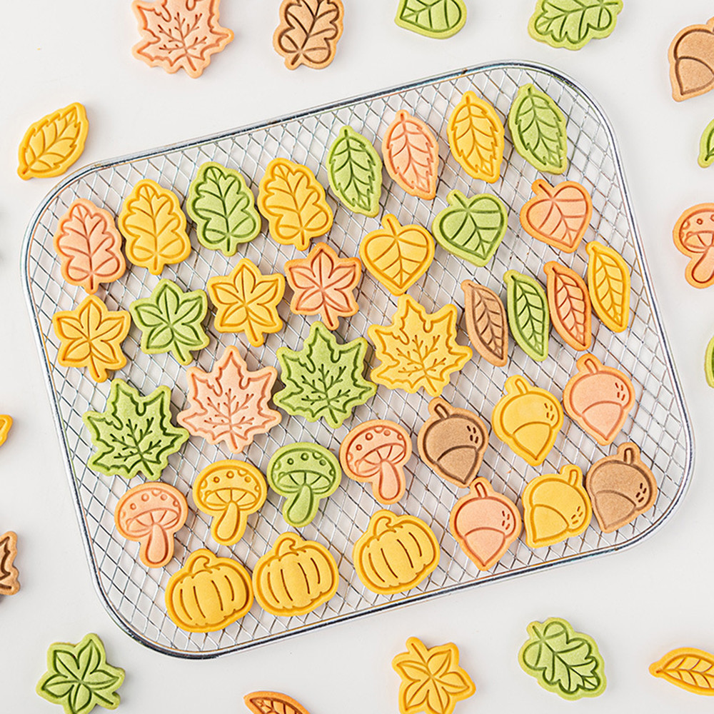 Thanksgiving Leaf Cookie Mold 3D Cookie Cake Cutter DIY Mold Fondant ...