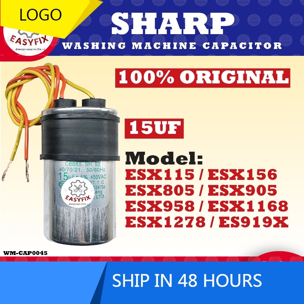 (100% ORIGINAL) ESX115 ESX156 ESX805 ESX905 SHARP 15UF Washing Machine ...