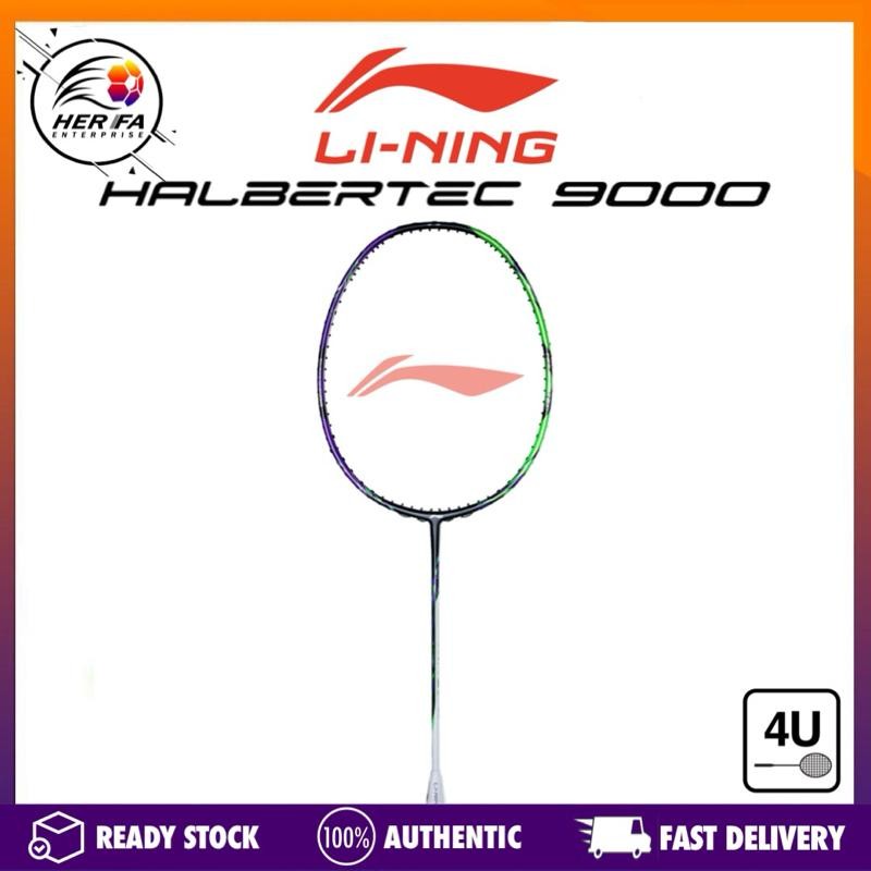 LI-NING Halbertec 9000 3U & 4U Badminton Racket Max Tension 30lbs ...
