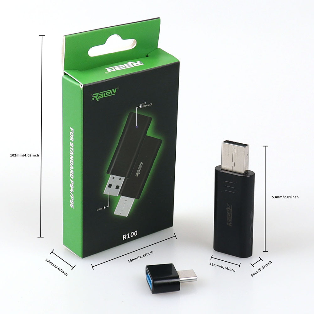 Controller PC Wireless BT 5.3 Adapter USB Receiver for Switch PC PS4