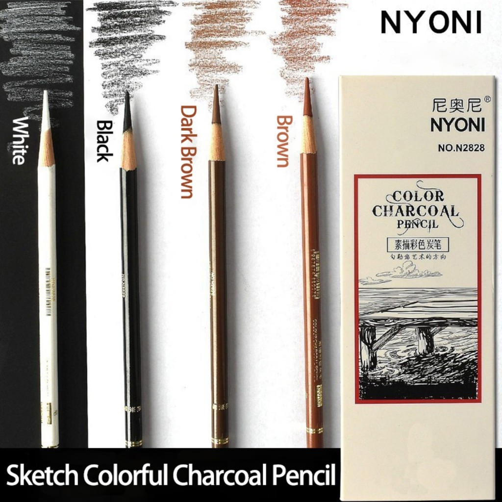 NYONI Charcoal Pencil,Profession Artist Drawing Tools for Outdoor ...