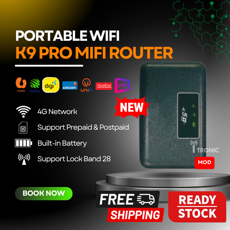 ITRONIC 2024🔥K9 Pro Pocket WiFi 4G LTE K9 Upgrade Version Router