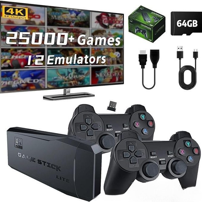 Game Box HDMI TV Video Console 20000 Games Wireless Controller Ezy Easy ...