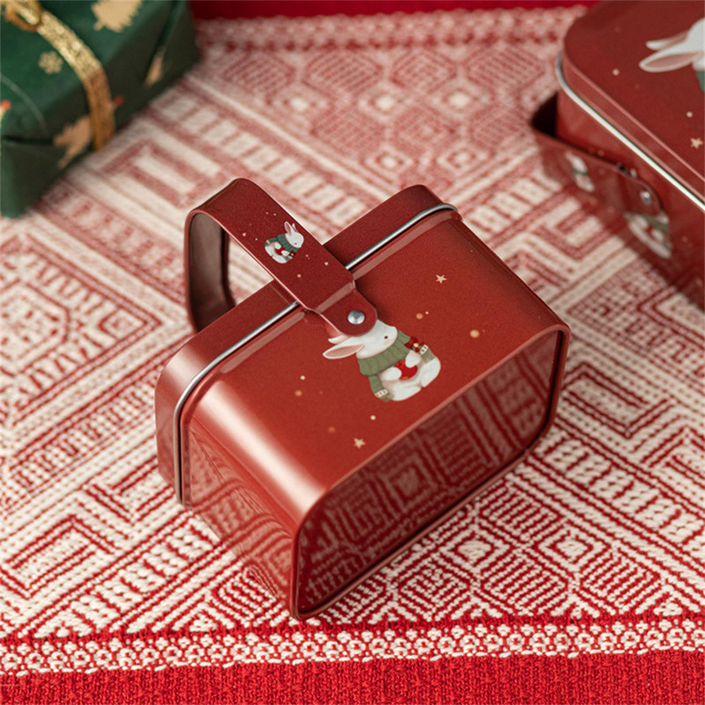 3PC Mini Suitcase Tin Boxes - Small Candy Gift Storage Containers With Hinged Lids