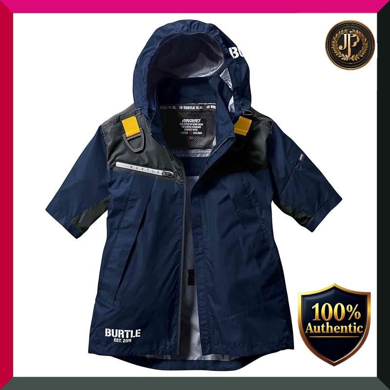 [BURTLE] Short-sleeve jacket men's AC1196 3. Navy XXL [BURTLE] Short ...
