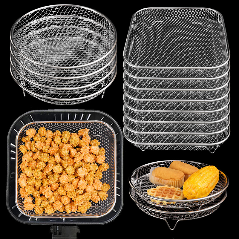 Stainless Steel Air Fryer Rack - Steamer Cooker Dehydration Stand ...