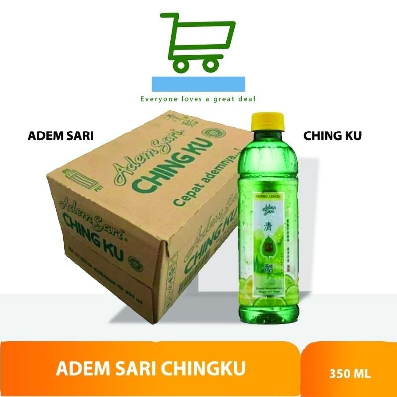 Adem Sari Chingku Herbal Lemon Botol kemasan 350ml/harga untuk satu ...
