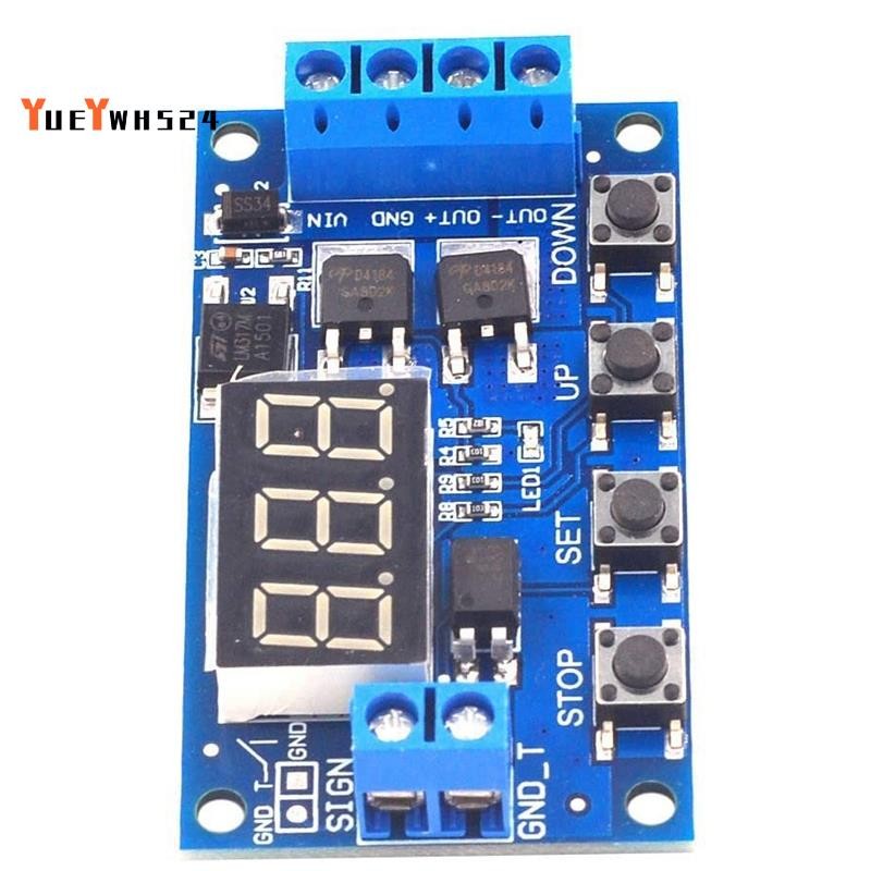 DC 12V 24V LED Light Digital Time Delay Timing Delay Relay Switch ...