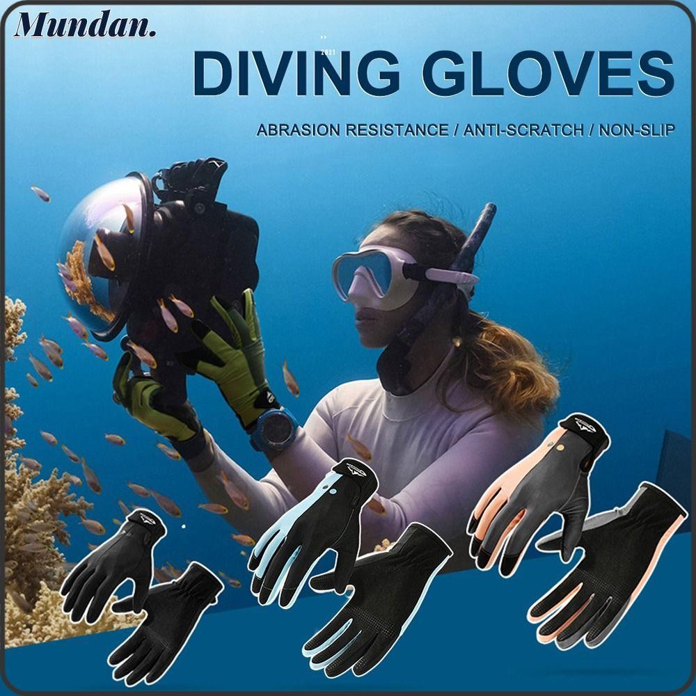 MUNDAN 1 Pair Diving Gloves, Snorkeling Paddling Water Sports Mittens ...