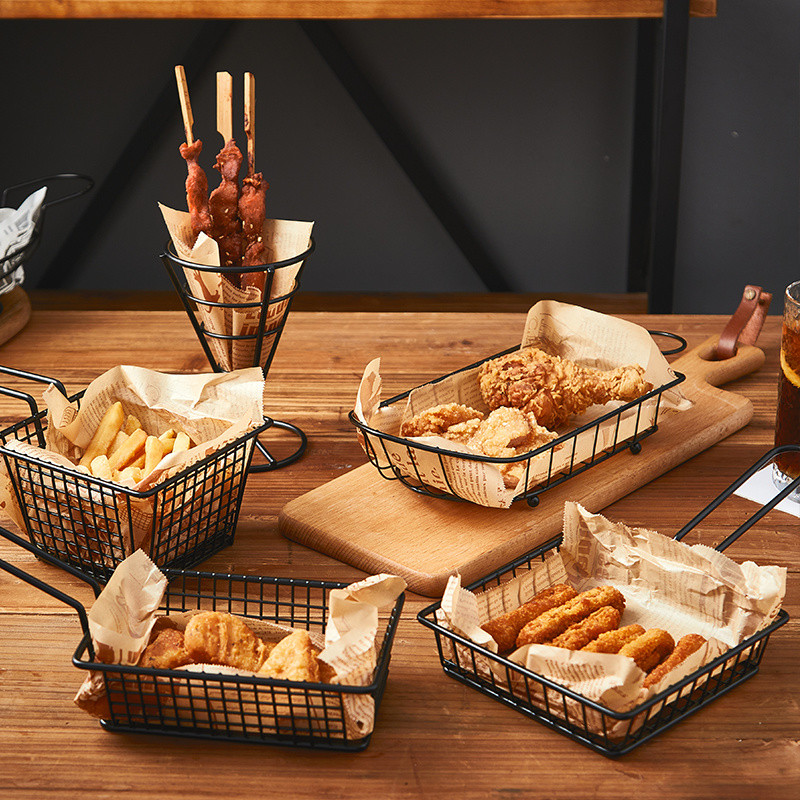 Creative French Fries Basket Stainless Steel Fried Food Fried Food ...