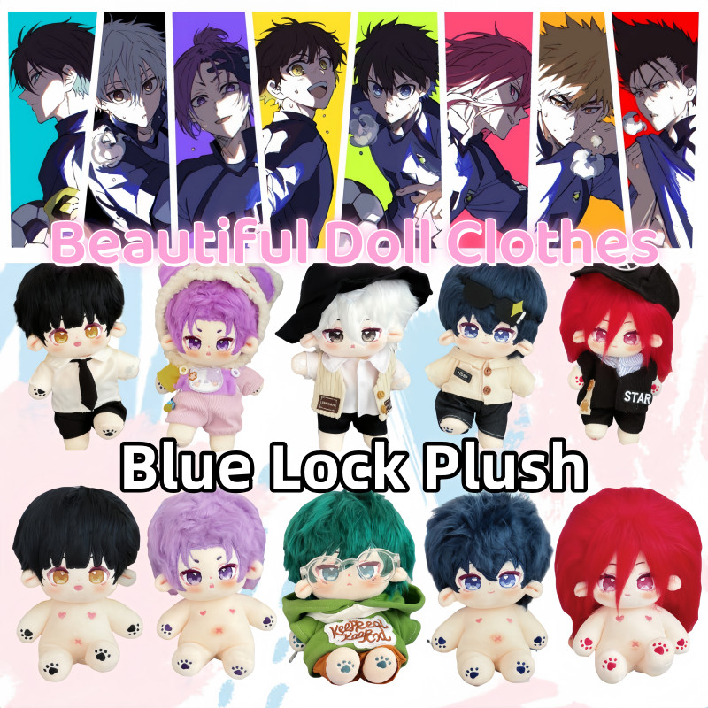 BLUE LOCK Plush Toy 20cm Cotton Doll Clothes Love and Deepspace Q ...
