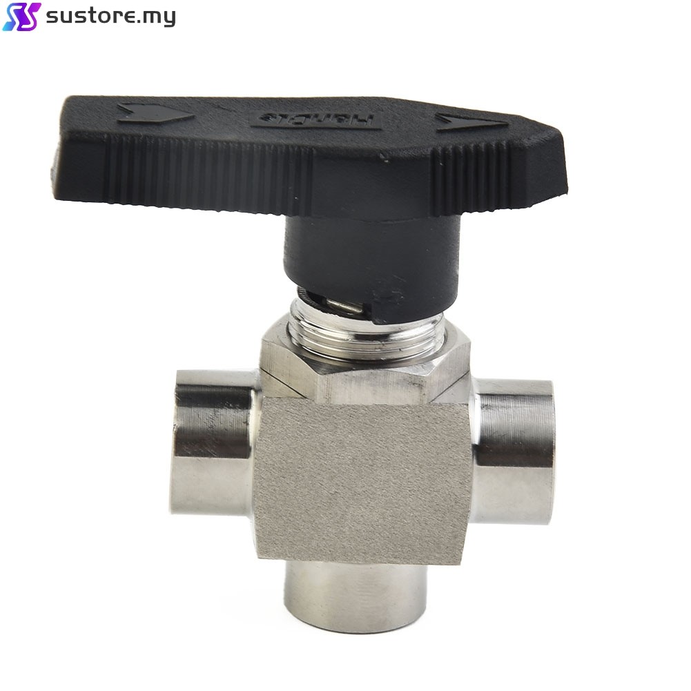 [Super]3 Way Ball Valve 304 Stainless Steel BSPP Female Thread Valve ...
