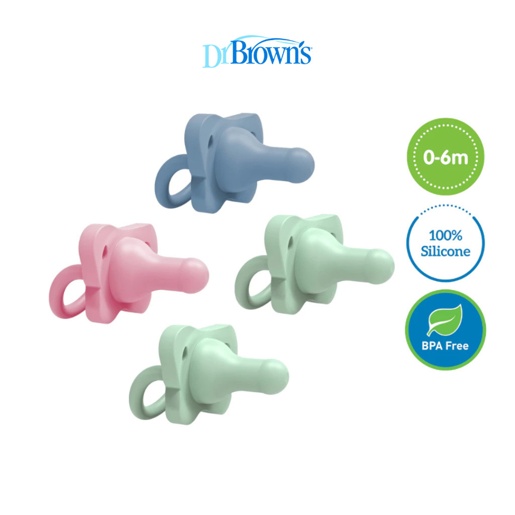 Dr Brown's HappyPaci Silicone Pacifier (2pcs) (0-6m) | Shopee Malaysia