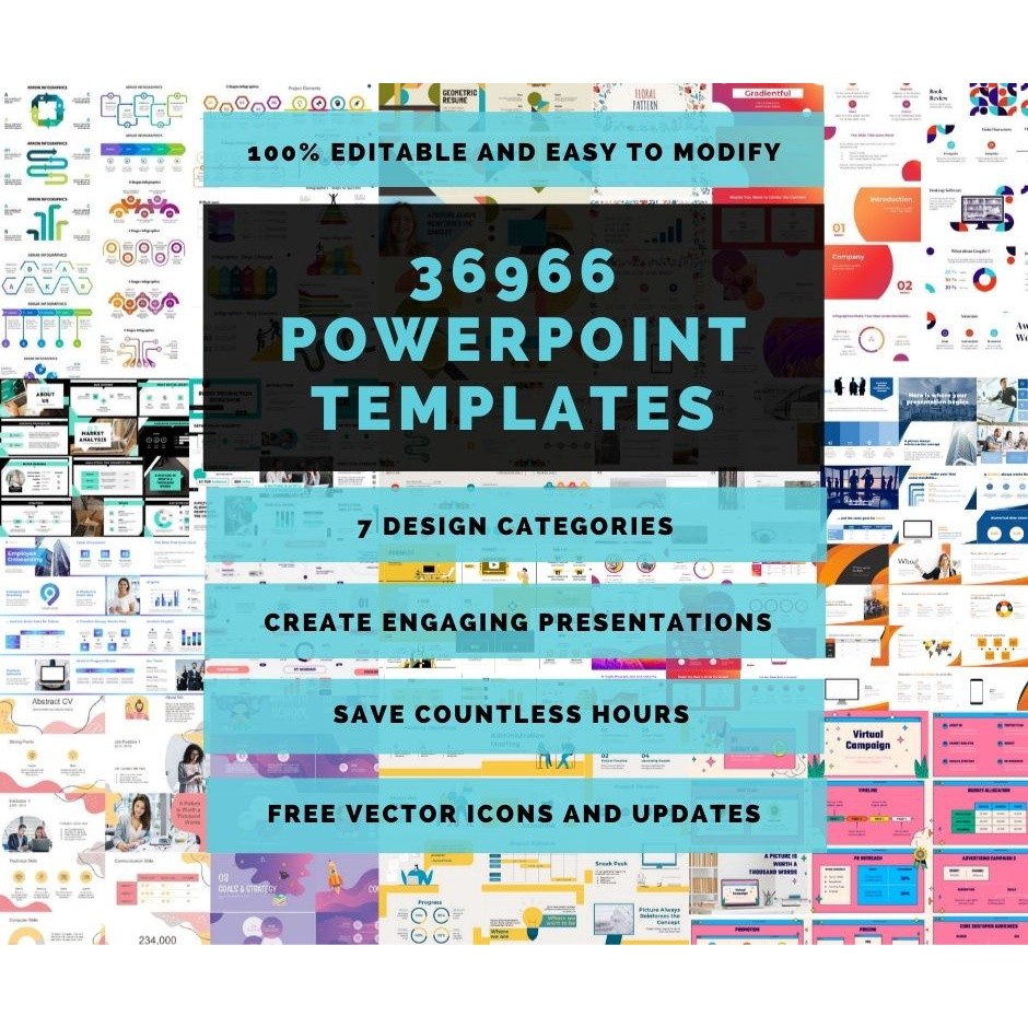 PowerPoint Slides 36966 Templates with 7 Designer Categories ...