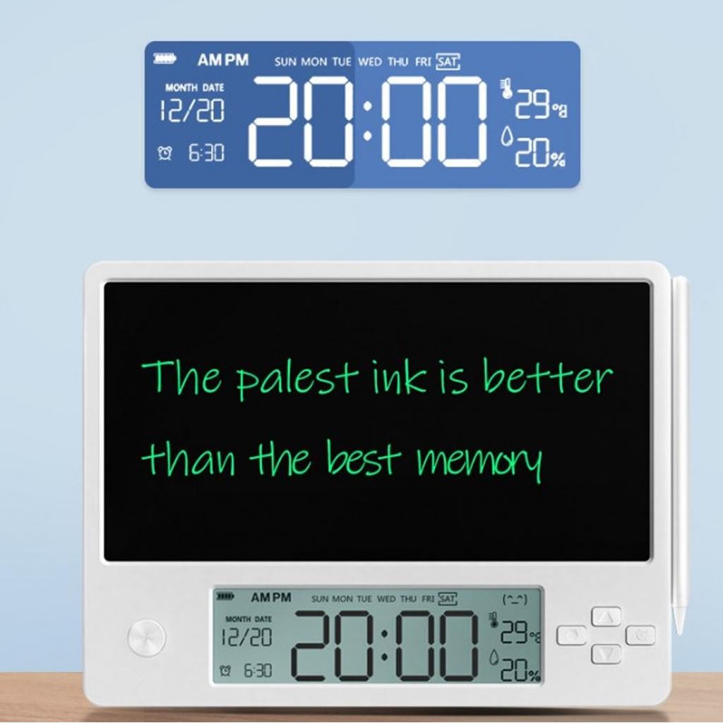 Henlai Desktop Electronic Calendar Temperature Humidity Display ...