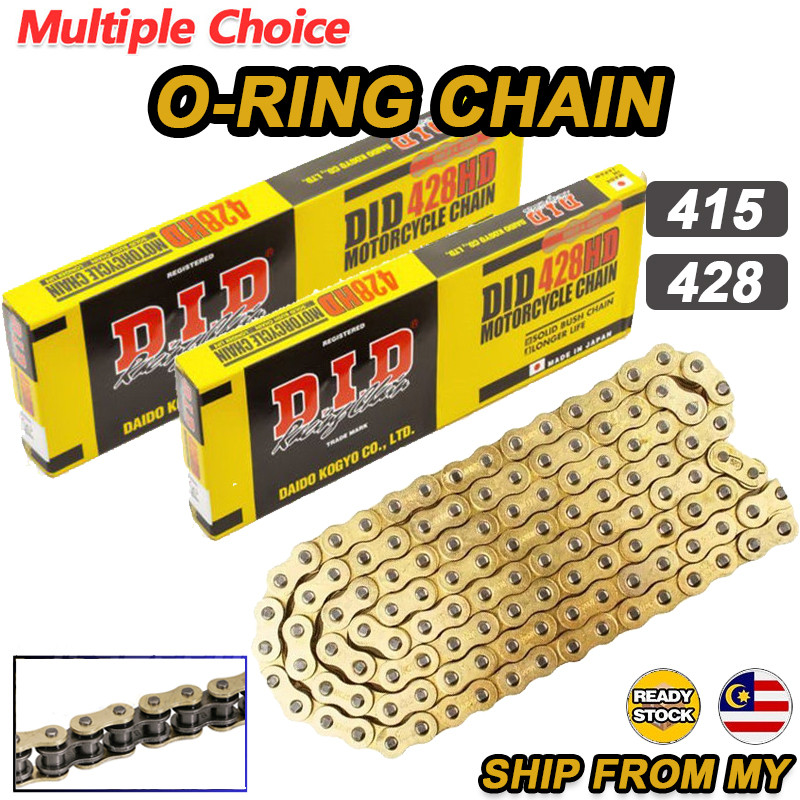 RANTAI O-RING YAMAHA MOTOR 428HD Heavy Duty 132L O'RING Gold Chain KLO ...