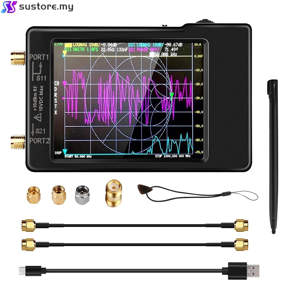 [Super] Antenna Analyzer, 2.8 Inch Vector Network Analyzer 10KHz-1.5GHz ...