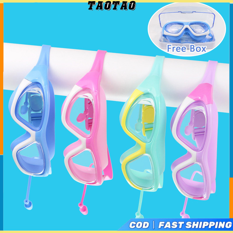 Kids Swimming Goggles Anti-Fog Diving Goggles Mask Waterproof Swim ...