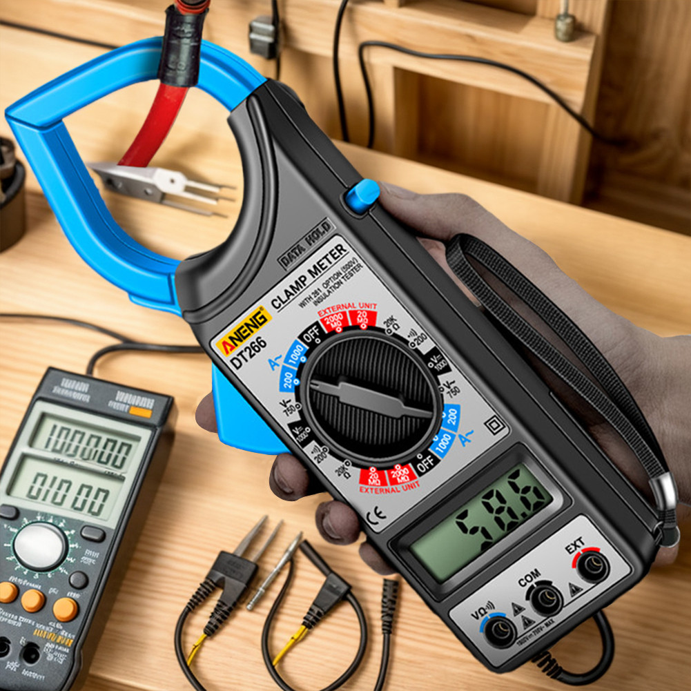 Digital True RMS Multimeter LCD Professional Clamp Meter Data Show AC ...