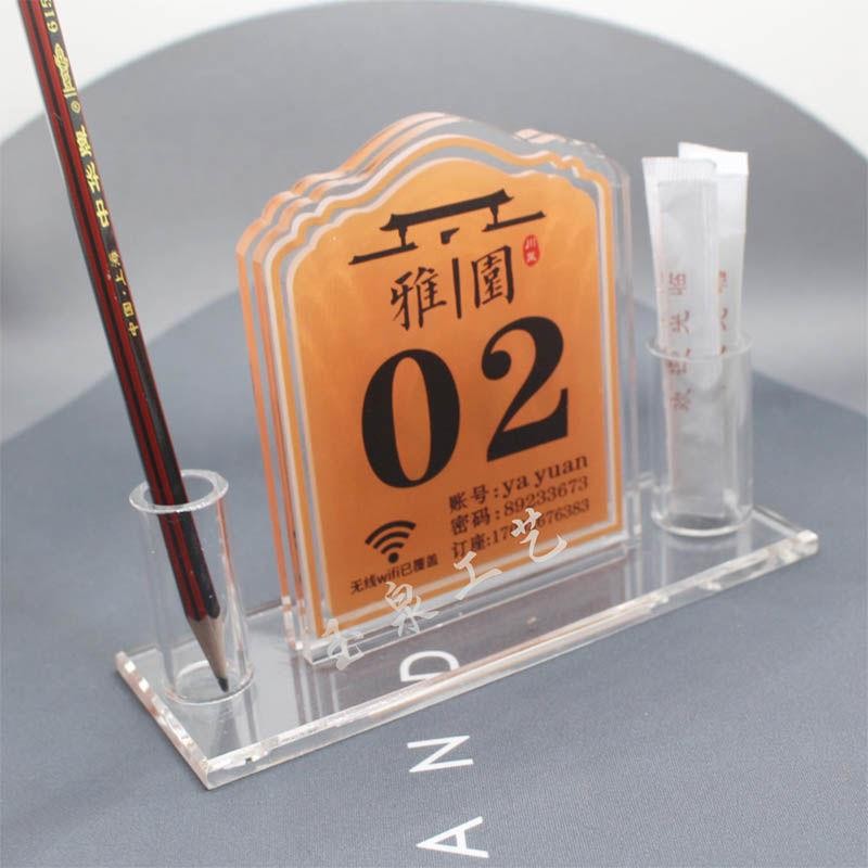 Desktop Billboard Selected Restaurant Acrylic Scan Code Ordering Table ...