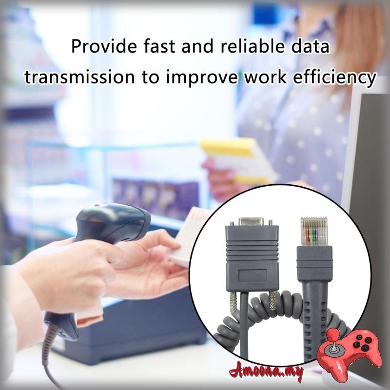 AMOONA RJ45 to DB9 RS232 Serial Connector Cable Durability For Symbol ...